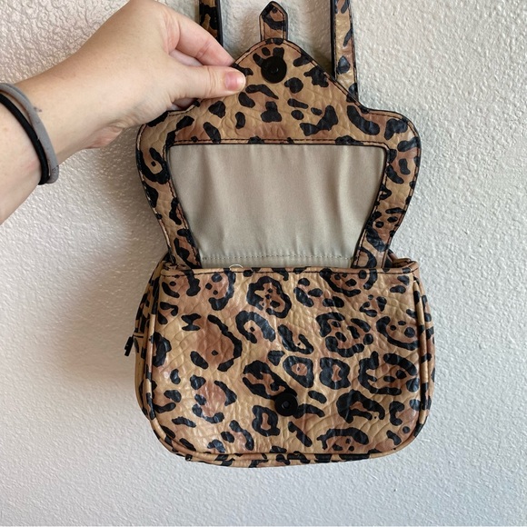 Steve Madden Brown Black Animal Print Crossbody Purse - Picture 5 of 13